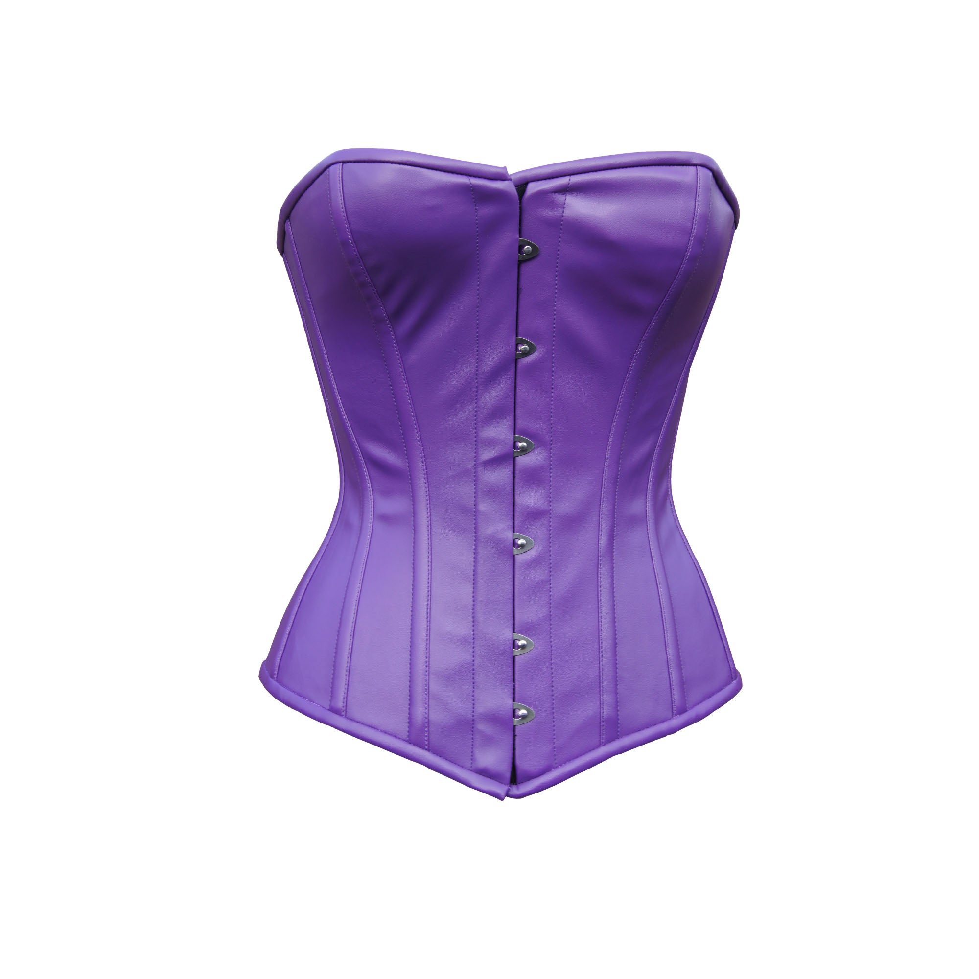 Purple Steel Boned Corset Top – Over Bust Corset