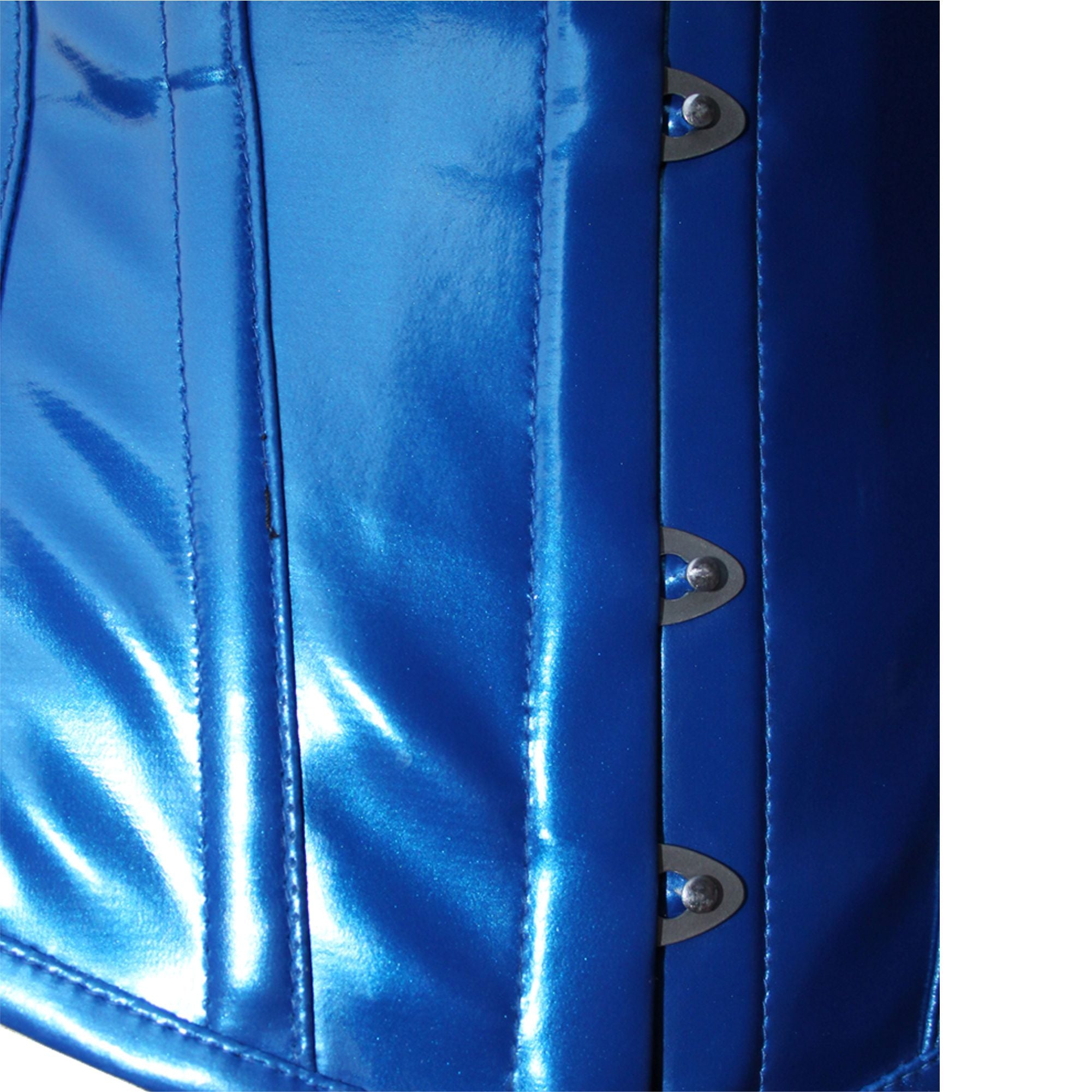 Blue PVC Corset Top – Underbust Corset
