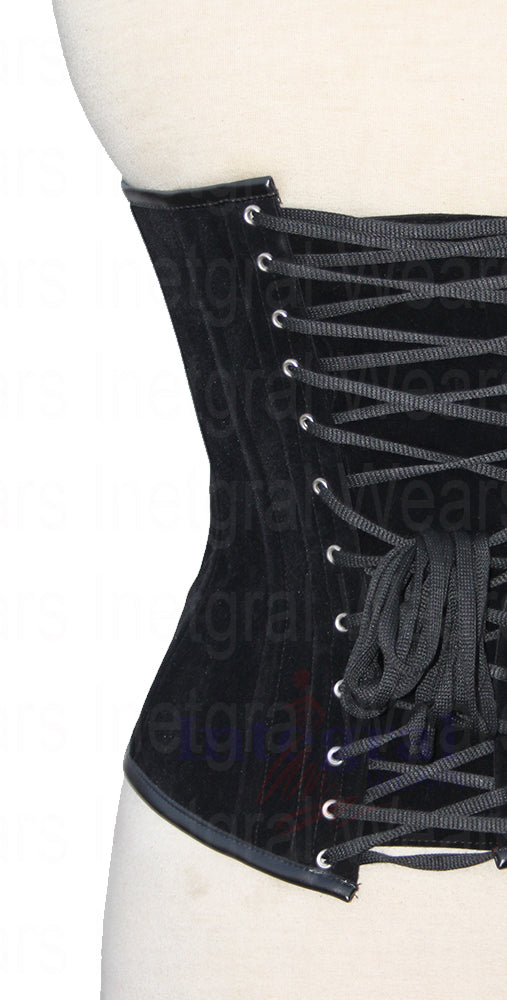 Women Heavy Duty Velvet Corset Steel Boned OverBust Fetish Corset Steampunk Corset Waist Training Hourglass Body Shaper Corset